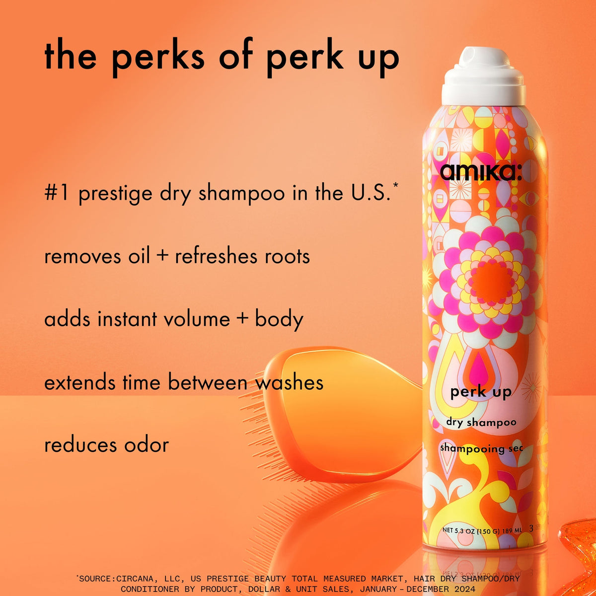 AMIKA PERK UP DRY SHAMPOO 5.3OZ N.O.S. Barber Supply