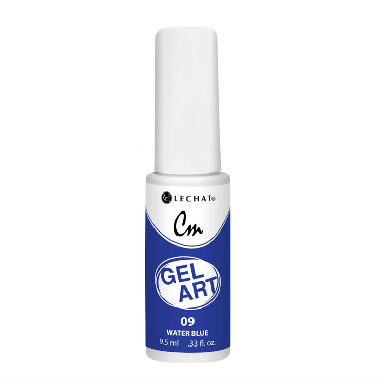 Lechat - CM Gel Art - 09 Water Blue .3oz Queen Nails & Beauty Supplies