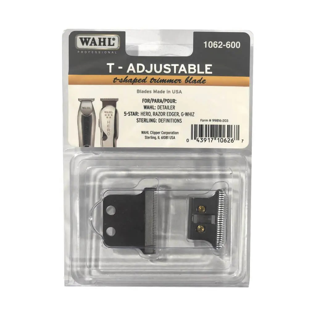 Adjustable T-Shaped Trimmer Blade - 1062-600 - Wahl T-blade replacement BUYBARBER.COM