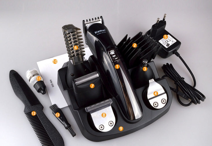 Kemei 6 in 1 Rechargeable Hair Trimmer Titanium Hair Clipper Electric Shaver Beard Trimmer Men Styling Tools Shaving Machine 600 Sell My Stuff