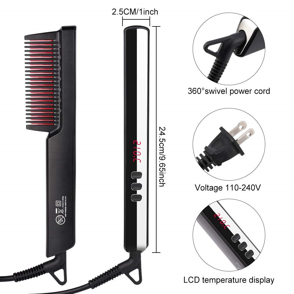 Ladies Straight Hair Comb Men's Multifunctional Hairstyle Comb Personal Care Men's Beard Styling Comb Elyvora LLC