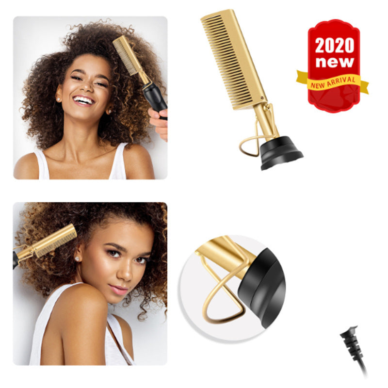 Electric Straight Hair Curling Comb Dry Wet Dual Purpose Copper Comb Sell My Stuff