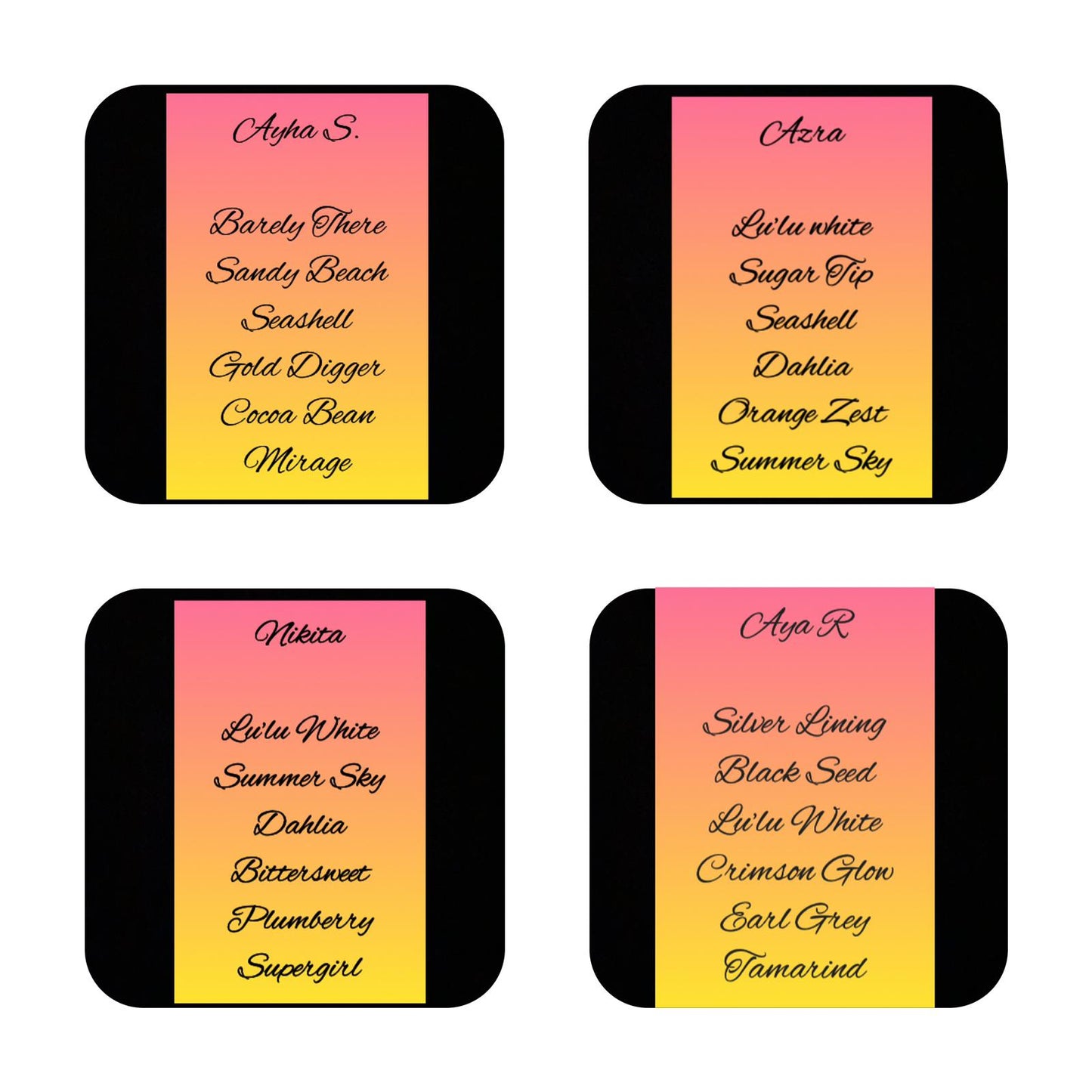 Aya R. Neutral Color Collection (Staff Picks)