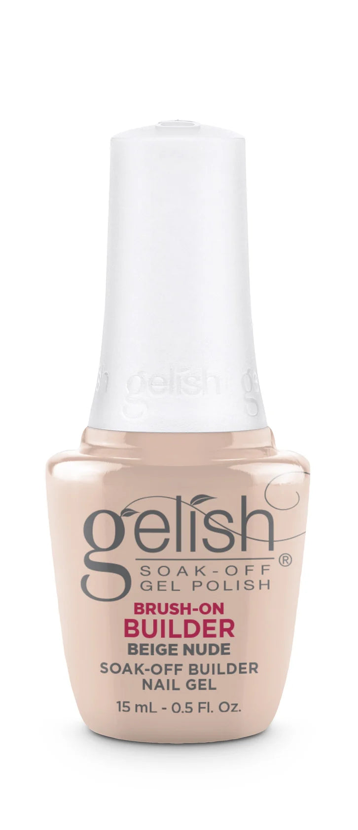 Gelish Brush-On Builder Gel - Biege Nude .5oz Queen Nails & Beauty Supplies