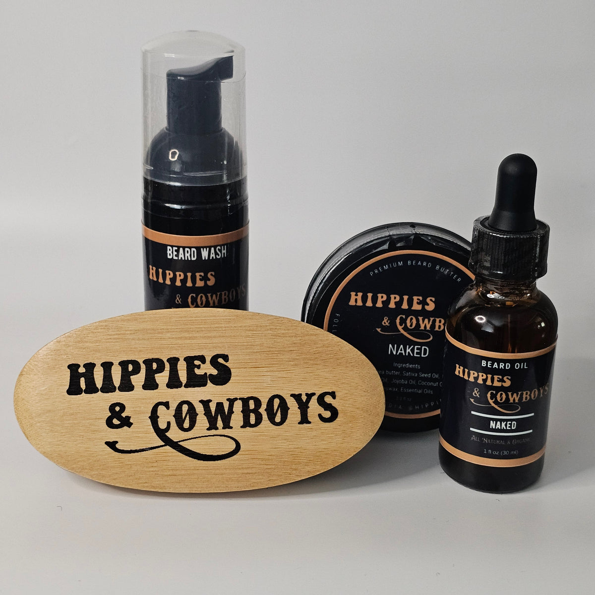 Naked Beard Wash Hippies and Cowboys Beard Care