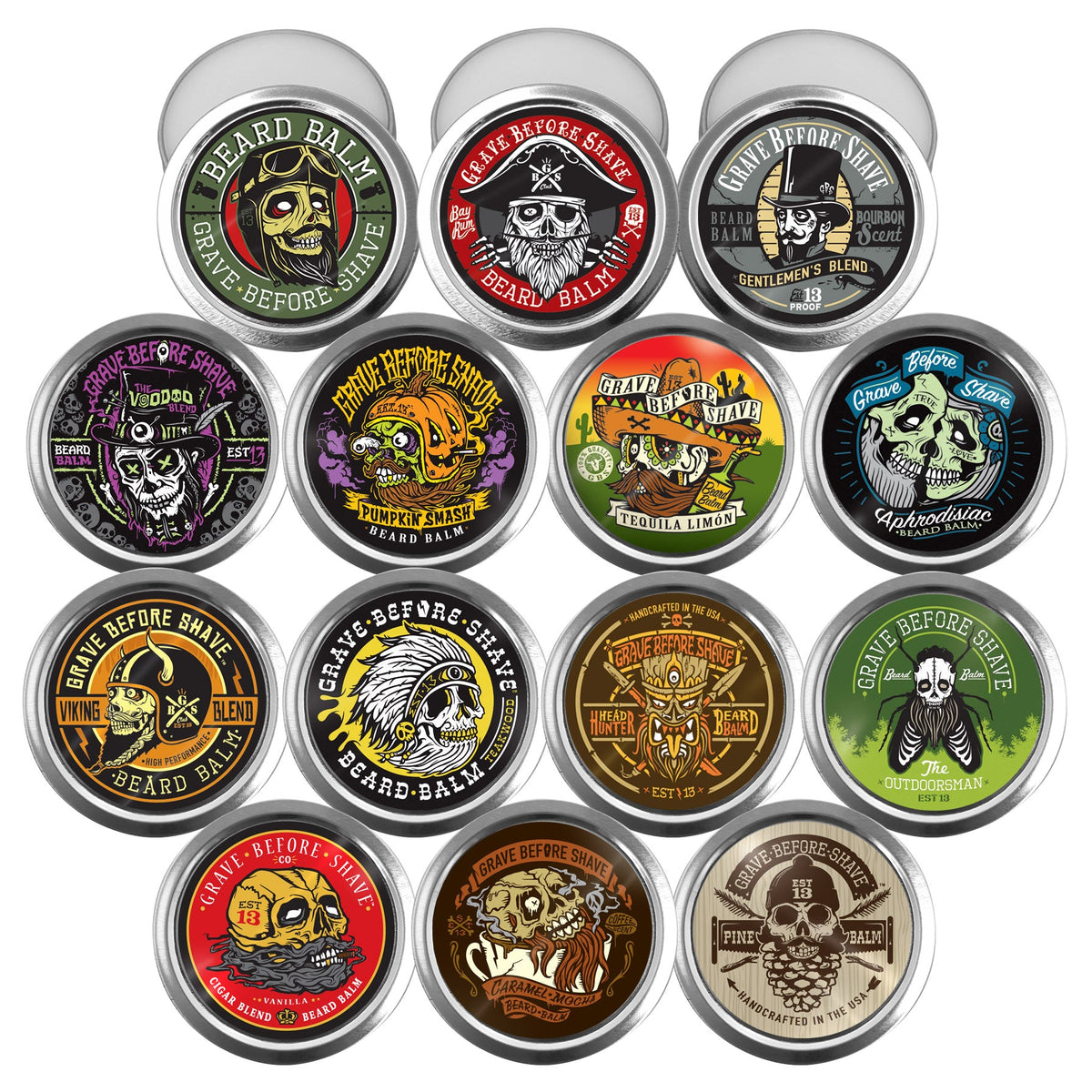 Grave Before Shave Beard Balm 2oz. tins Grave Before Shave