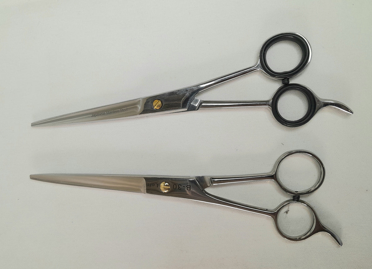 Left handed barber scissors 7" Tamsco Precision Tools