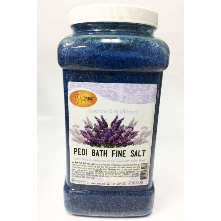 Spa Redi - Fine Bath Salt - Lavender & Wildflower 128oz Queen Nails & Beauty Supplies