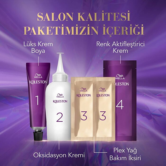 Koleston Hair Color Permanent Cream - Rich Shades | 1-Box Beauty Care Bag