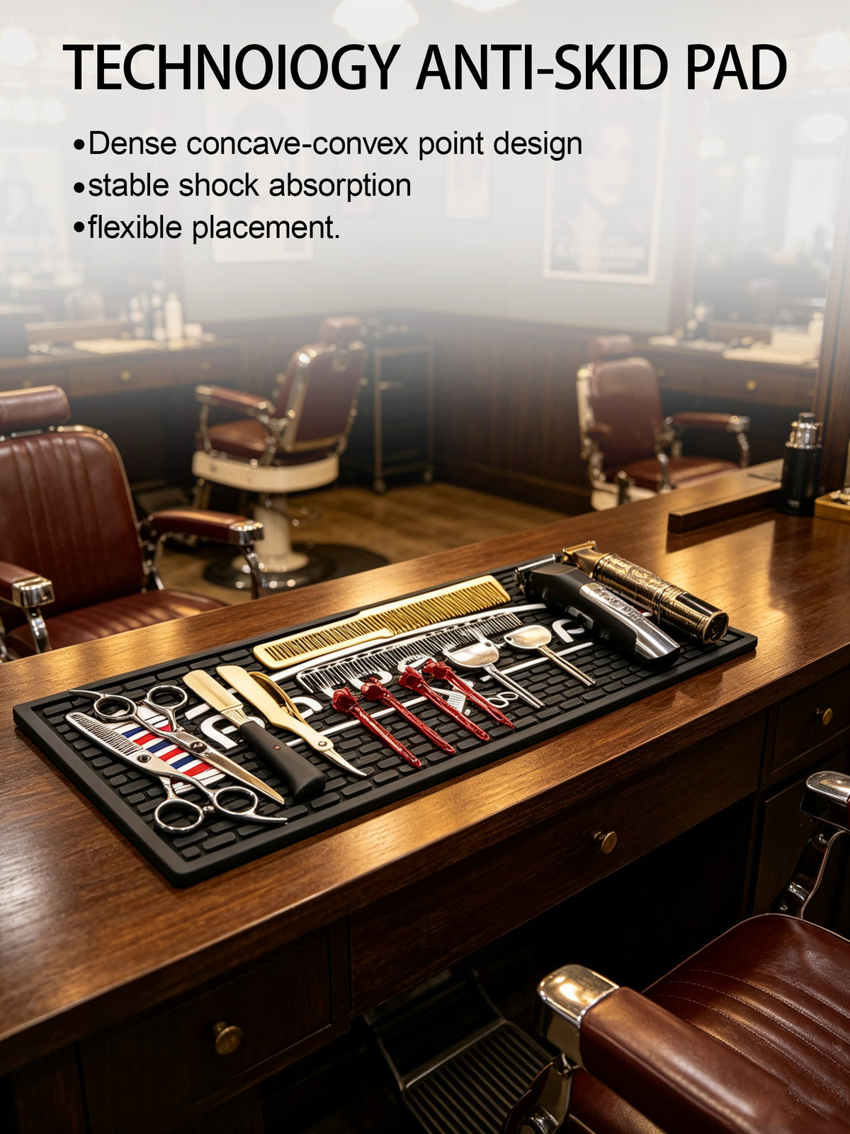 MYS Professional Barber Anti-Slip Station Mats MYS
