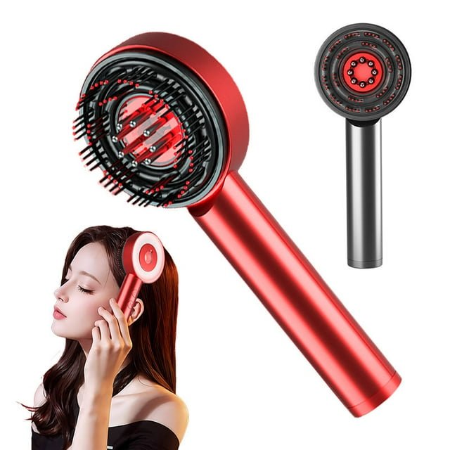 3 in 1 phototherapy massage comb electrical loriginial handheld spa scalp massage brush with red light for hair growth with oil 7DAY'S