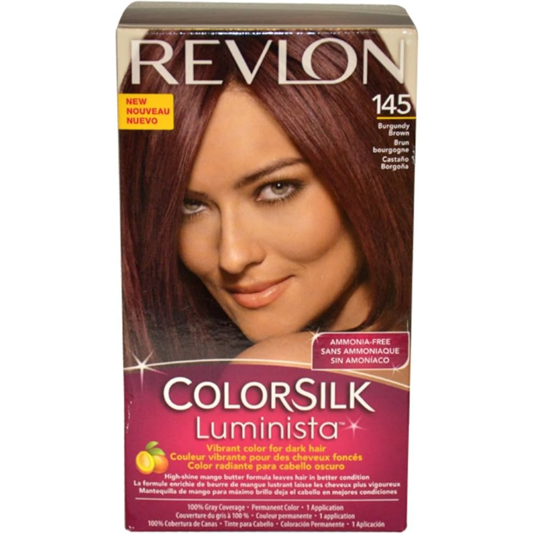 Revlon Colorsilk Luminista Permanent Hair Color #145 Burgundy Black Farmacias Savia