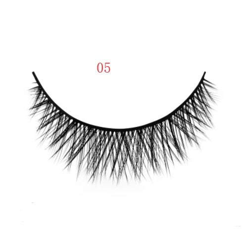 3D mink eyelashes 3 pairs of natural fiber long false eyelashes Elyvora LLC