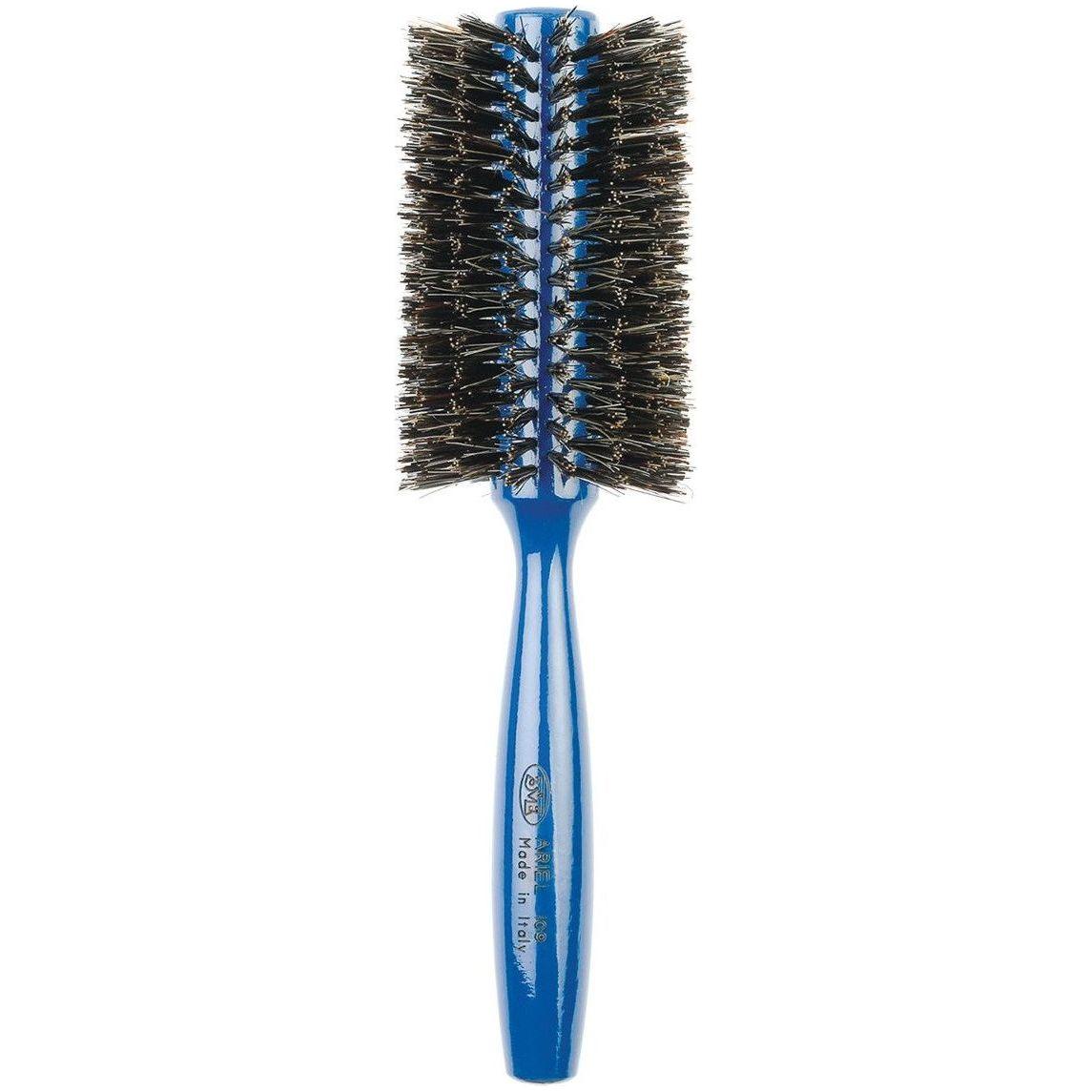 Ariel Blue Italian 3ME Round Boar Bristle Hair Brush Pasteur Pharmacy