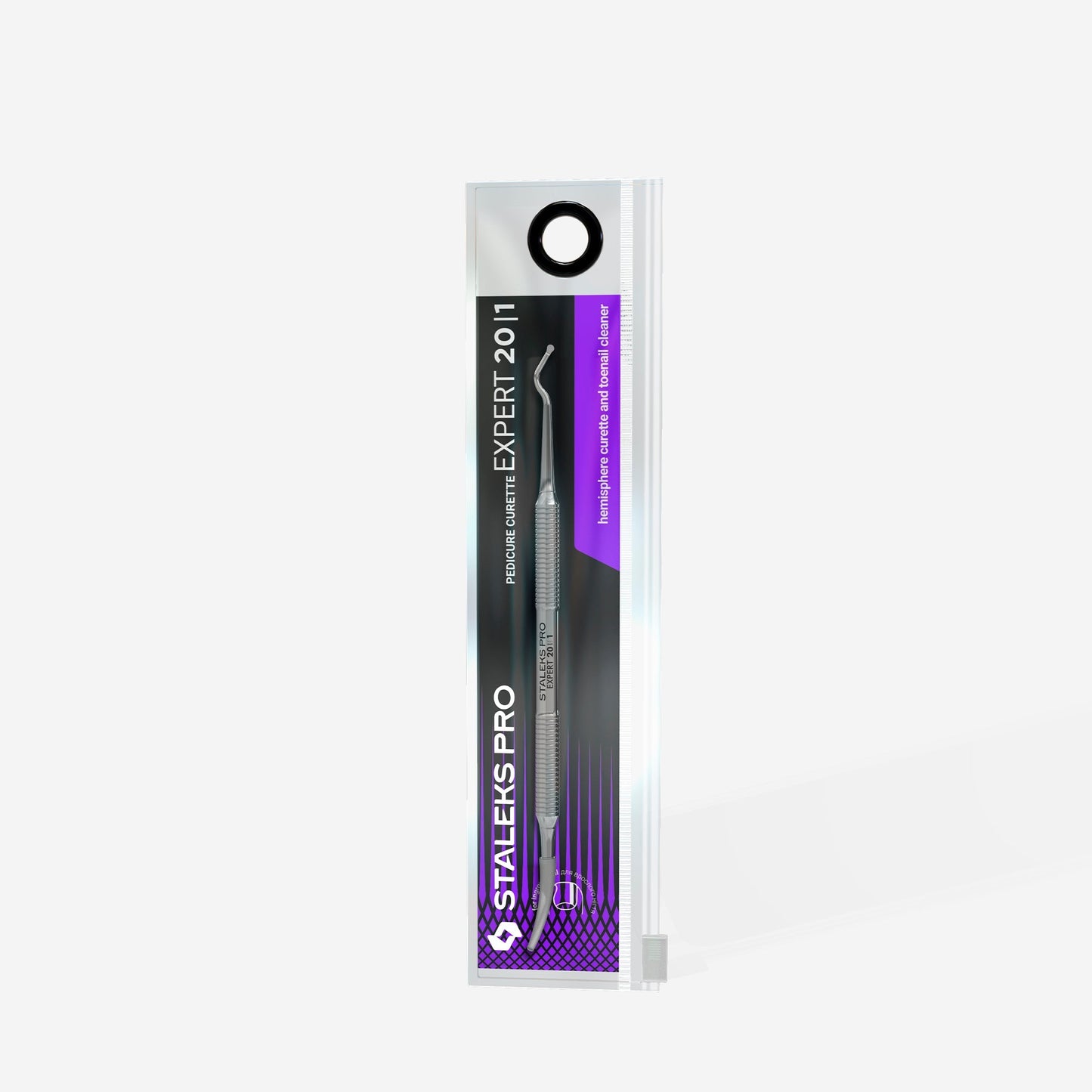 Pedicure curette EXPERT 20 TYPE 1 (hemisphere curette and toenail cleaner) Lunali Nail Supply