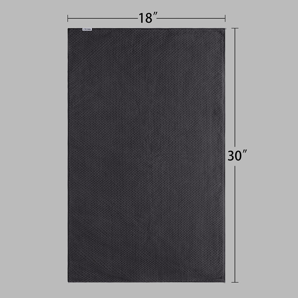 FROMM SOFTEES PLUSH TOWEL - DARK GREY (#F4715) N.O.S. Barber Supply
