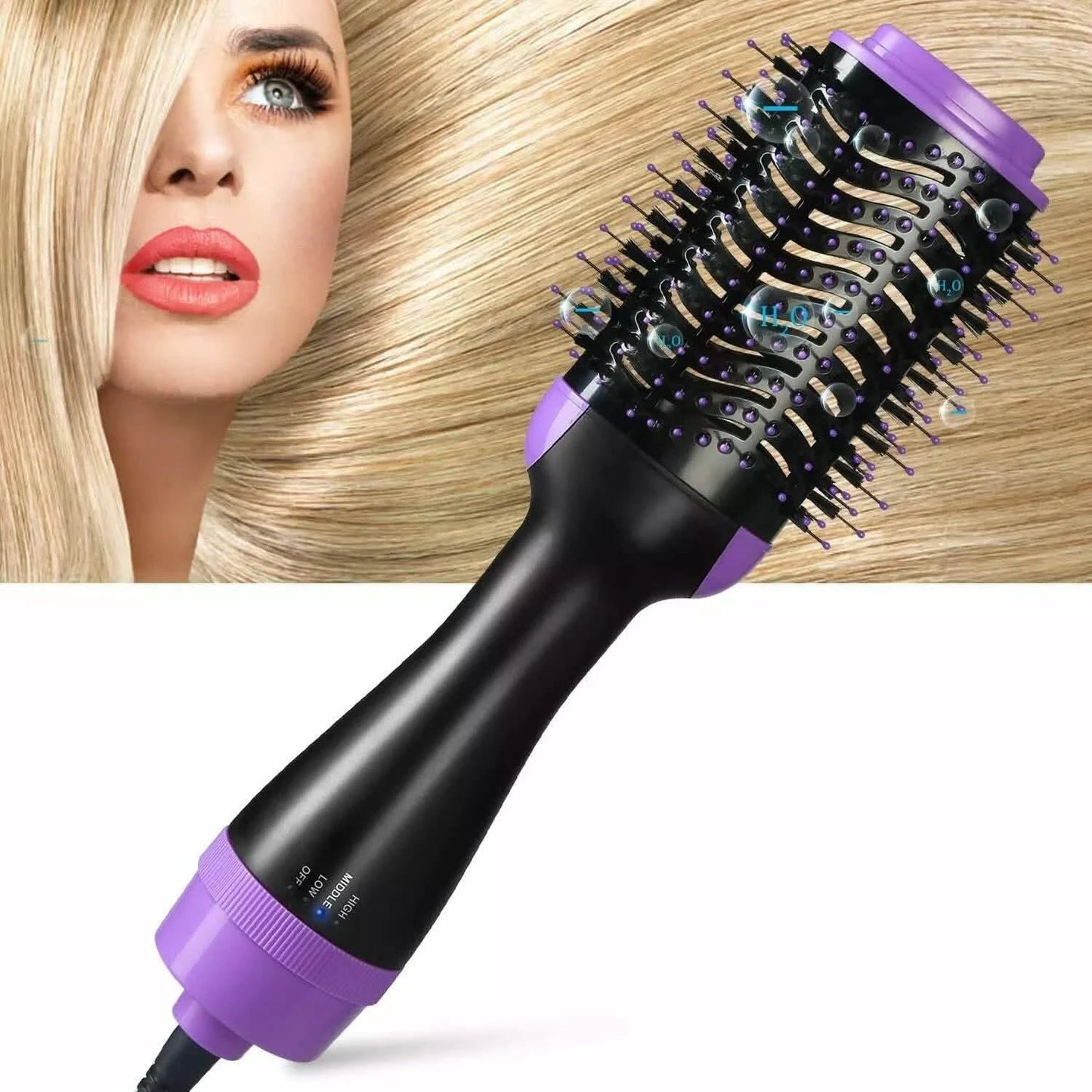 4-in-1 Negative Ion Hot Hair Dryer Brush, ASOGO One Step Hair Dryer & Volumizer EasyOptionXY