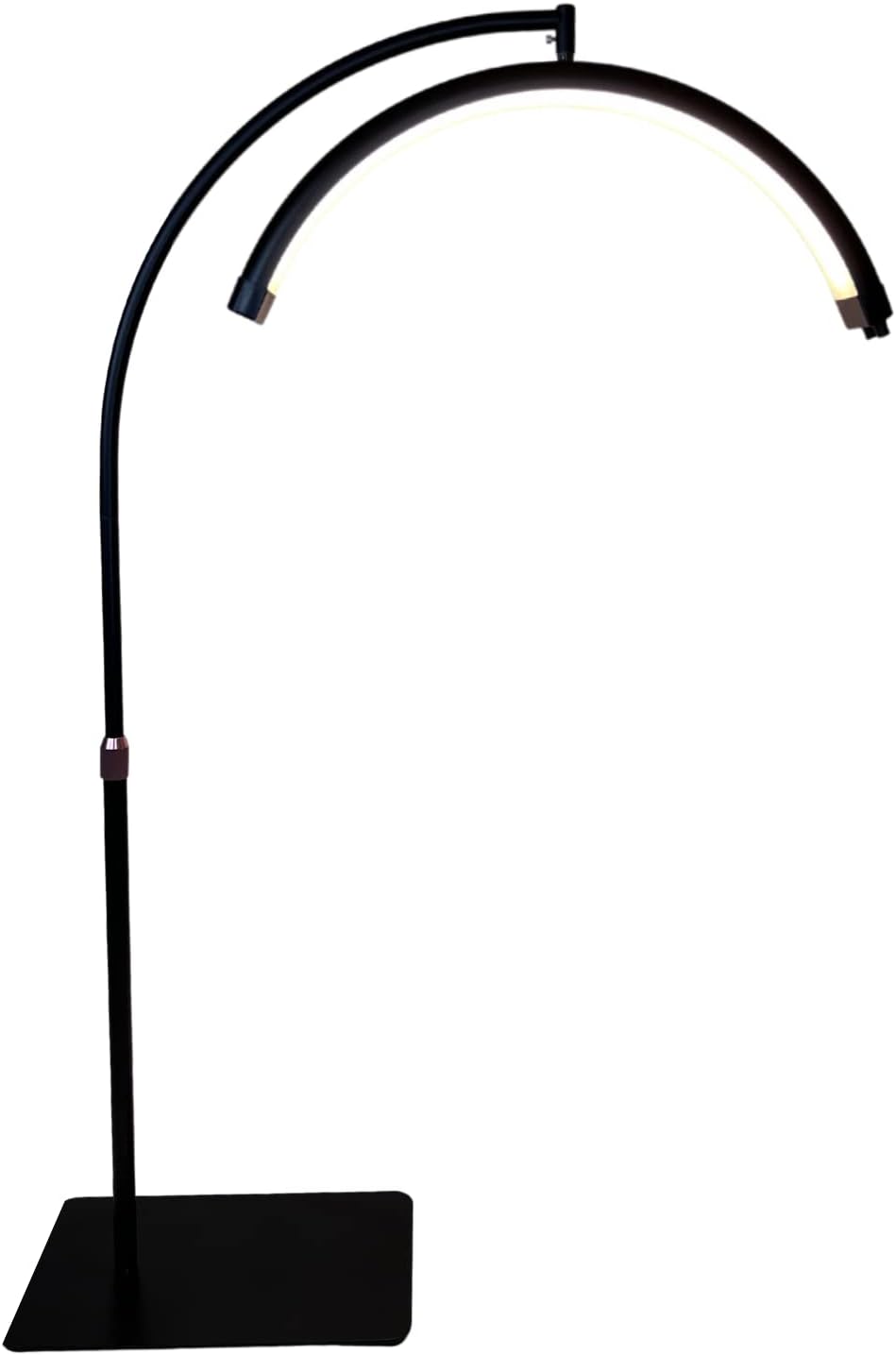 Half Moon Ring Light With Stand (Black) Queen Nails & Beauty Supplies
