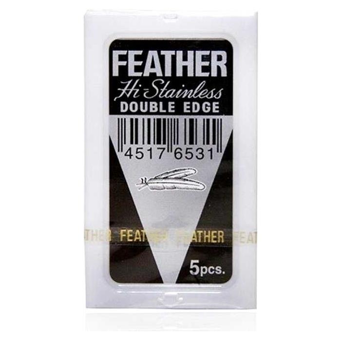 Feather Hi-Stainless Double Edge Razor Blades - 5pcs. Pasteur Pharmacy