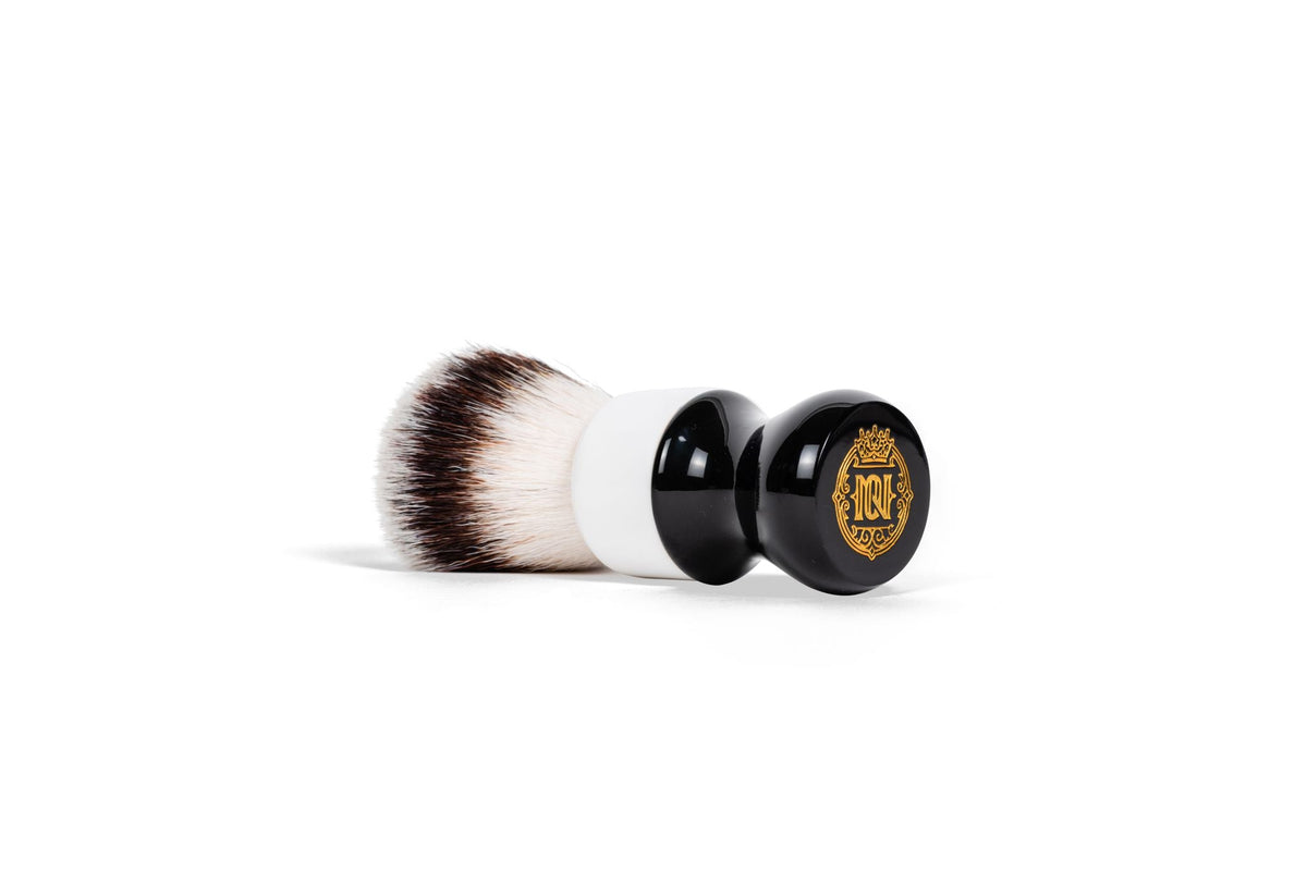Synthetic Shave Brush - Black/White - 26MM Noble Otter