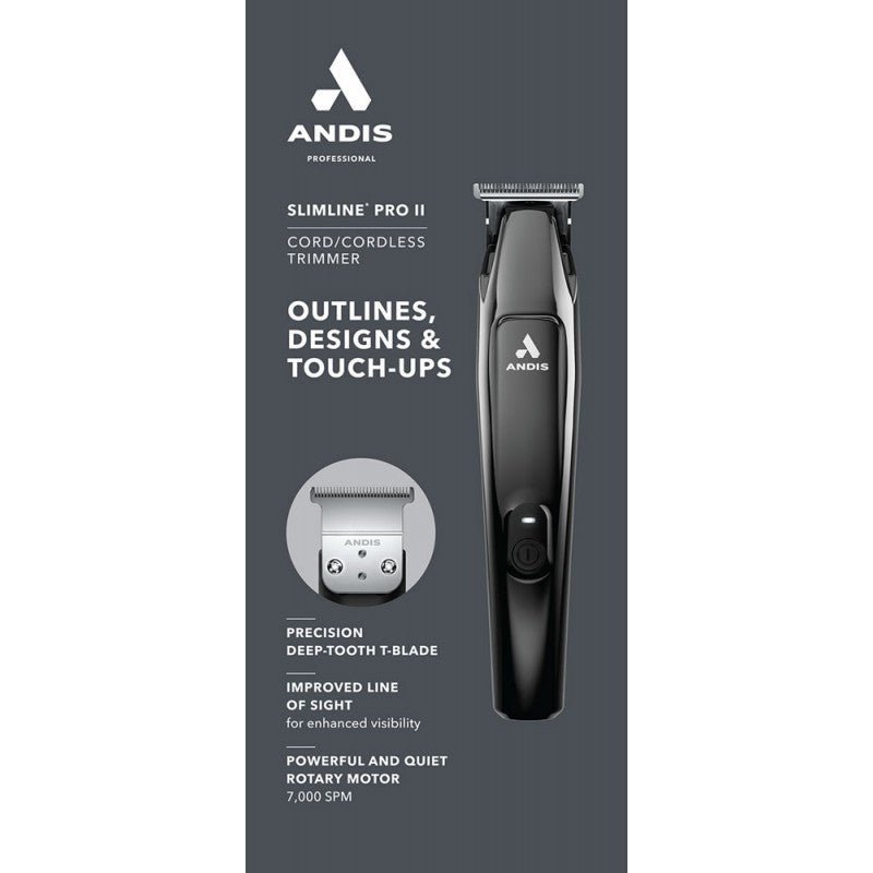 ANDIS SLIMLINE PRO II TRIMMER (#561997) N.O.S. Barber Supply