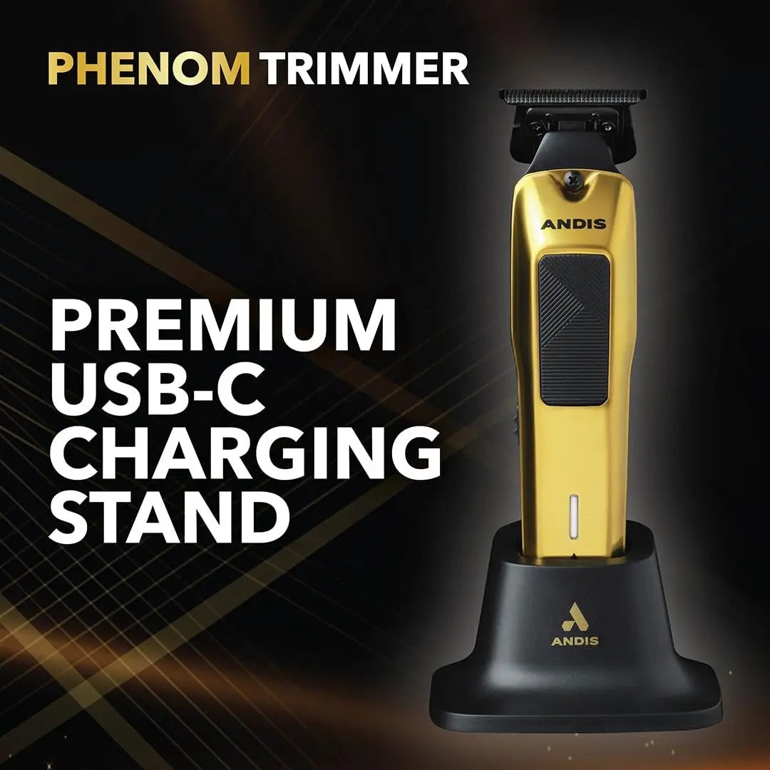 Andis 562310 Phenom Professional Cord/Cordless Trimmer, Gold BUYBARBER.COM