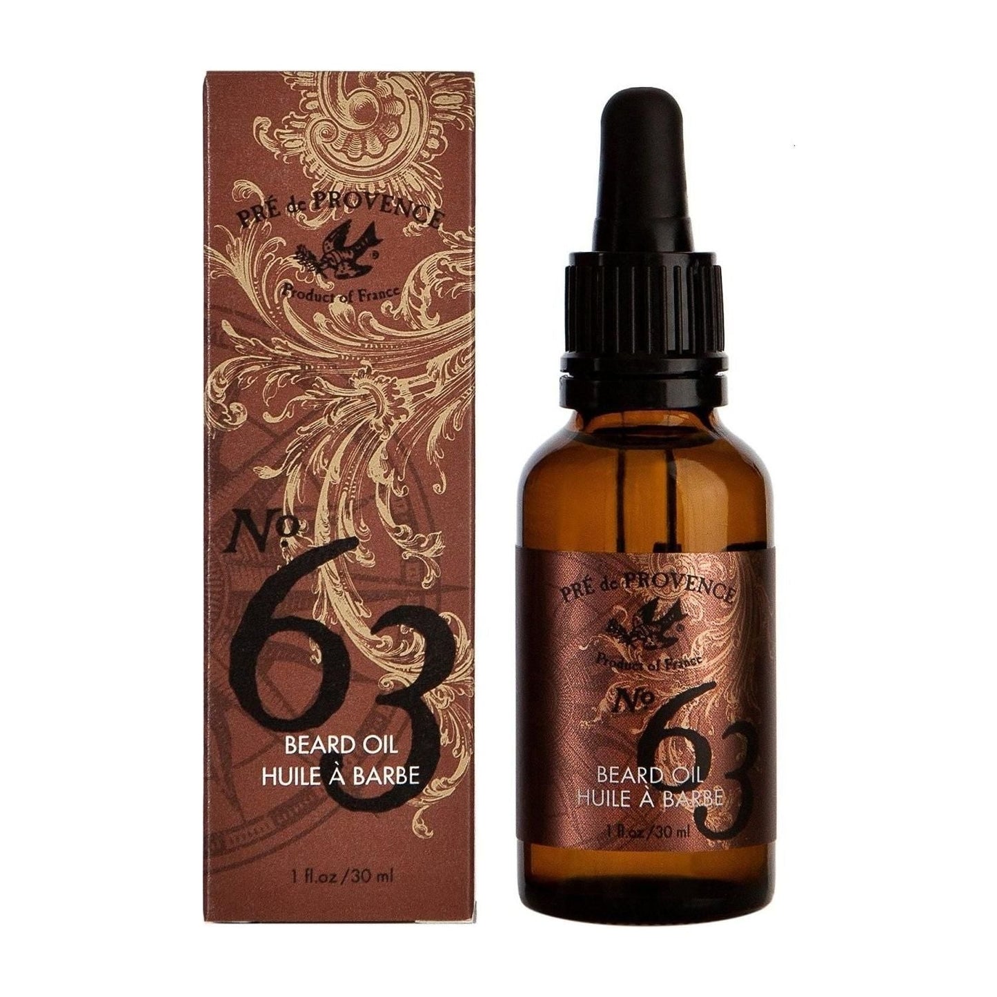 Pre De Provence No. 63 Men's Beard Oil Bottle & Dropper 30Ml Pasteur Pharmacy