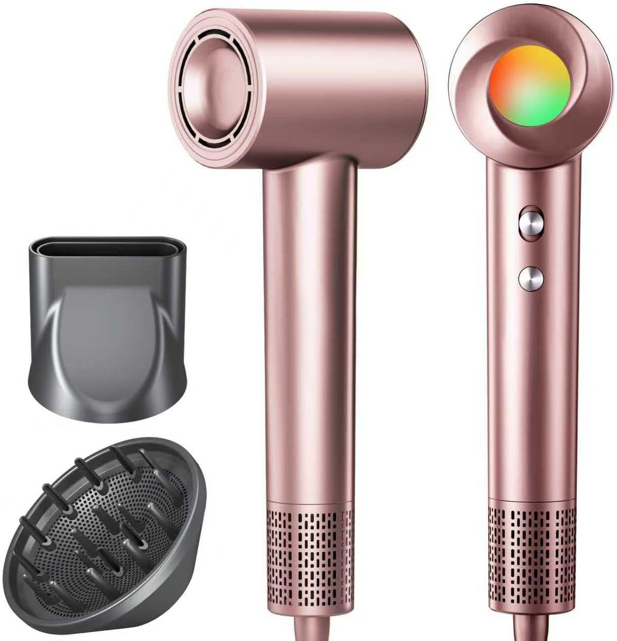 160000 RPM High-Speed Ionic Hair Dryer, Lightweight Portable Blow Dryer with 500 Million Negative Ions, Black 7DAY'S