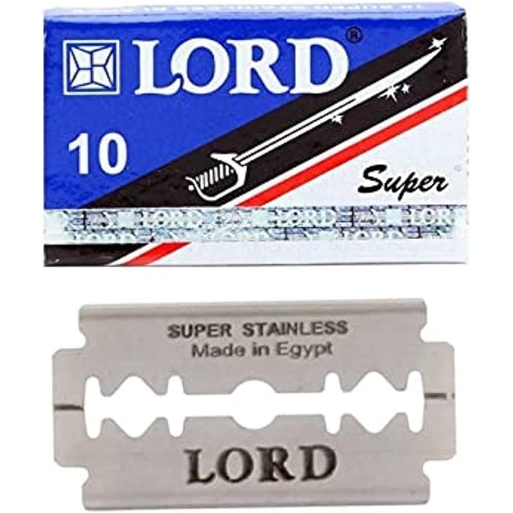 Lord Super Stainless Double Edge Razor Blades, 10 Blades Pasteur Pharmacy
