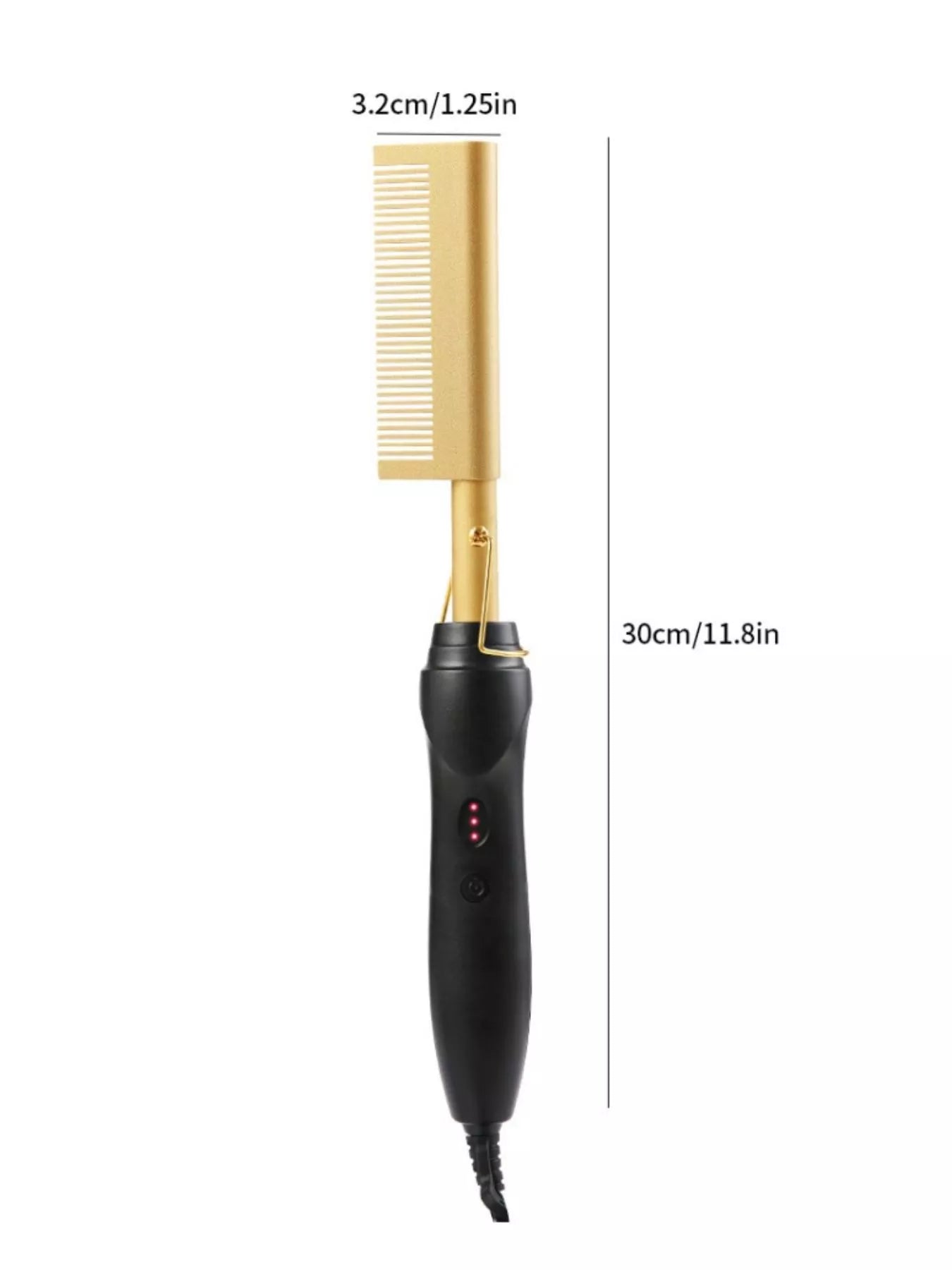 2-in-1 Curling Straightening Brush Hair Unique Oils