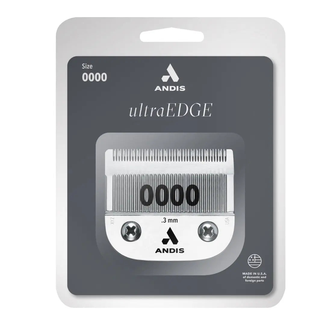 Andis 64074 UltraEdge Clipper Blade Size 0000 – 1/100 Inch Cut - Carbon-Infused Steel Detachable BUYBARBER.COM
