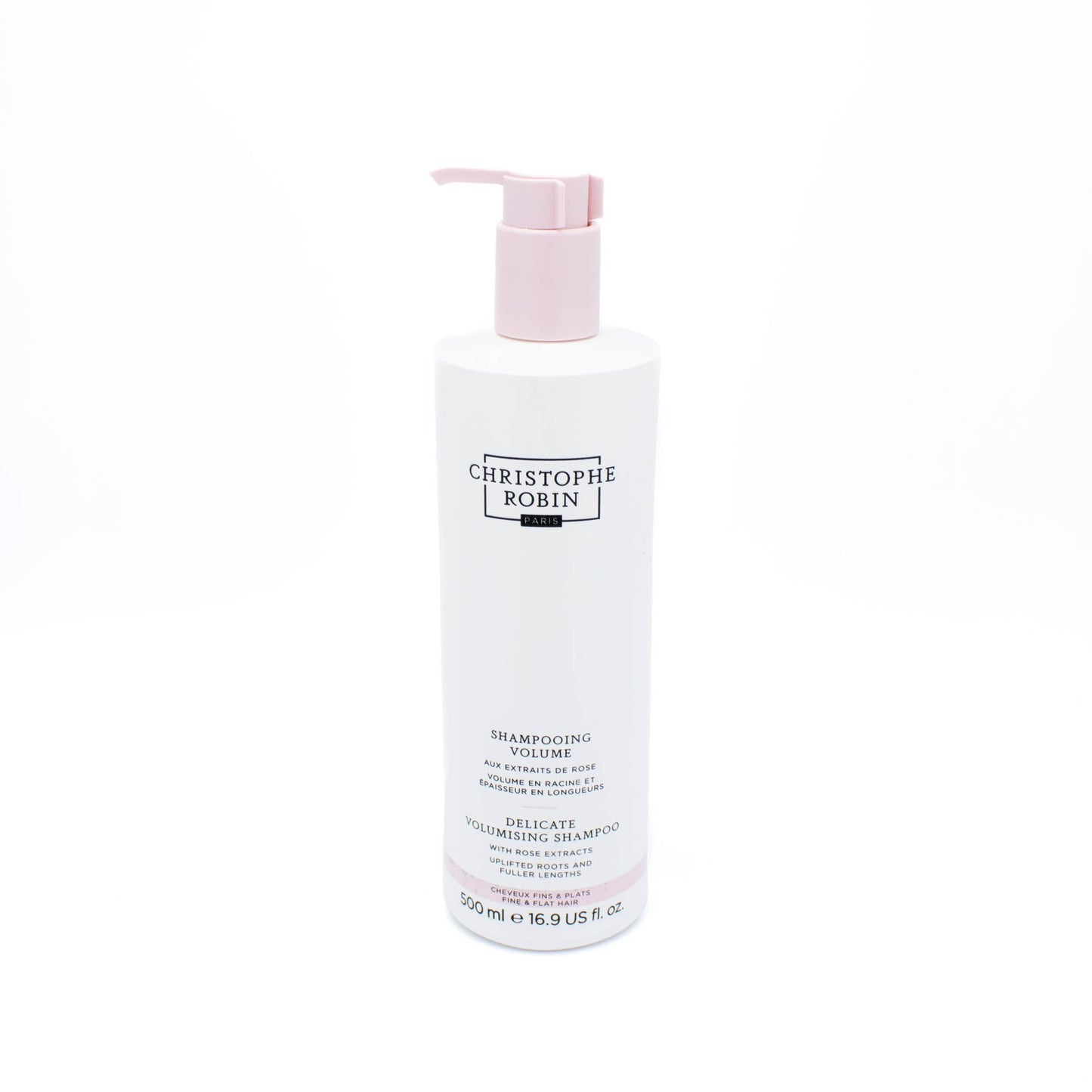 CHRISTOPHE ROBIN Delicate Volumizing Shampoo with Rose Extracts 16.9oz - Imperfect Container This is Beauty US