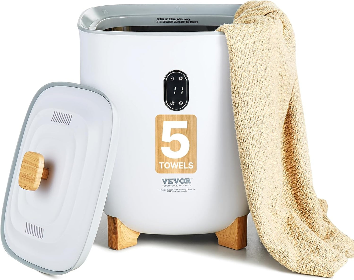 VEVOR Towel Warmers for Bathroom, 35 L Towel Warmer Bucket,Towel Dryer with Auto Shut Off for Spa Fits up to 6 Oversized Towels, Blankets, Clothes, Bathrobes, PJ's and More