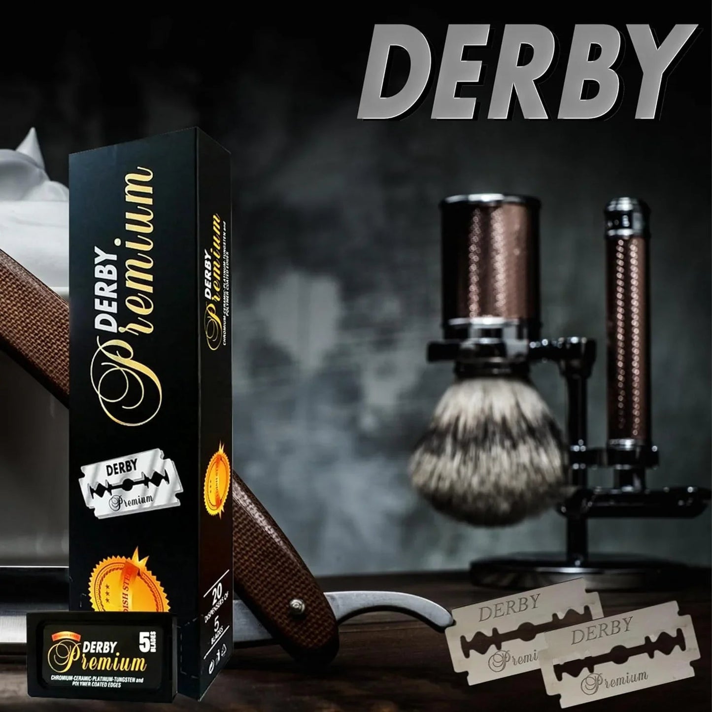 Derby Premium Double Edge Razor Blades - Multipack BarberSets