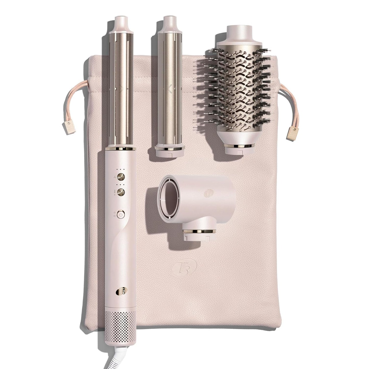 T3 Aire 360 Multi-Styler & Blowout System with Luxe Carrying Case, Rapid Drying Hair Dryer, Ceramic Curling Attachments, Oval Brush & Drying Concentrator | Blowouts & Long-Lasting Curls