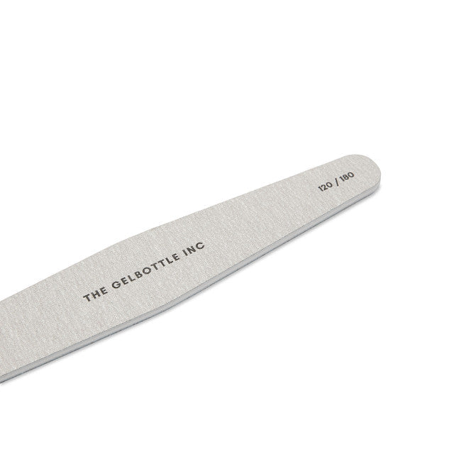 120/180 Grey Coffin Nail File 5 Pack Lunali Nail Supply