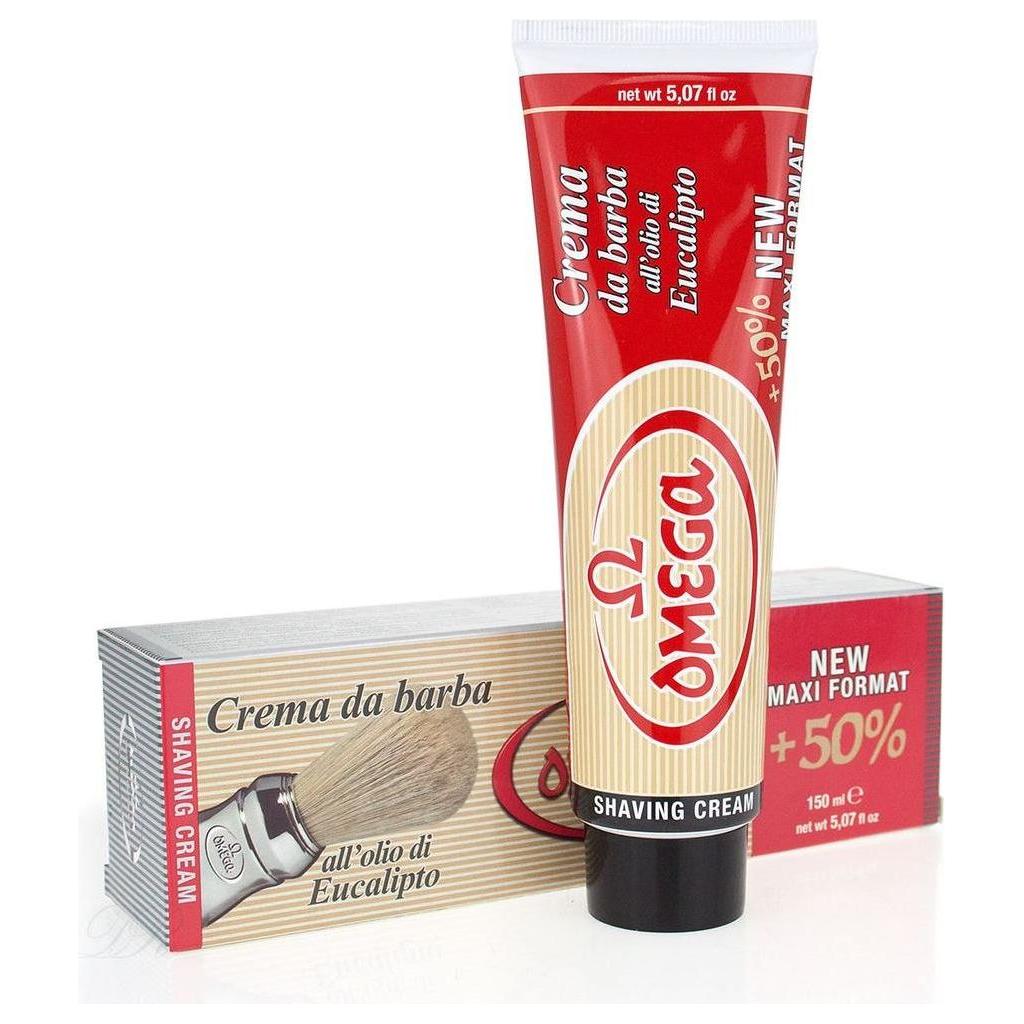Omega Shaving Cream With Eucalyptus Oil In Tube 150 ml #45150 Pasteur Pharmacy