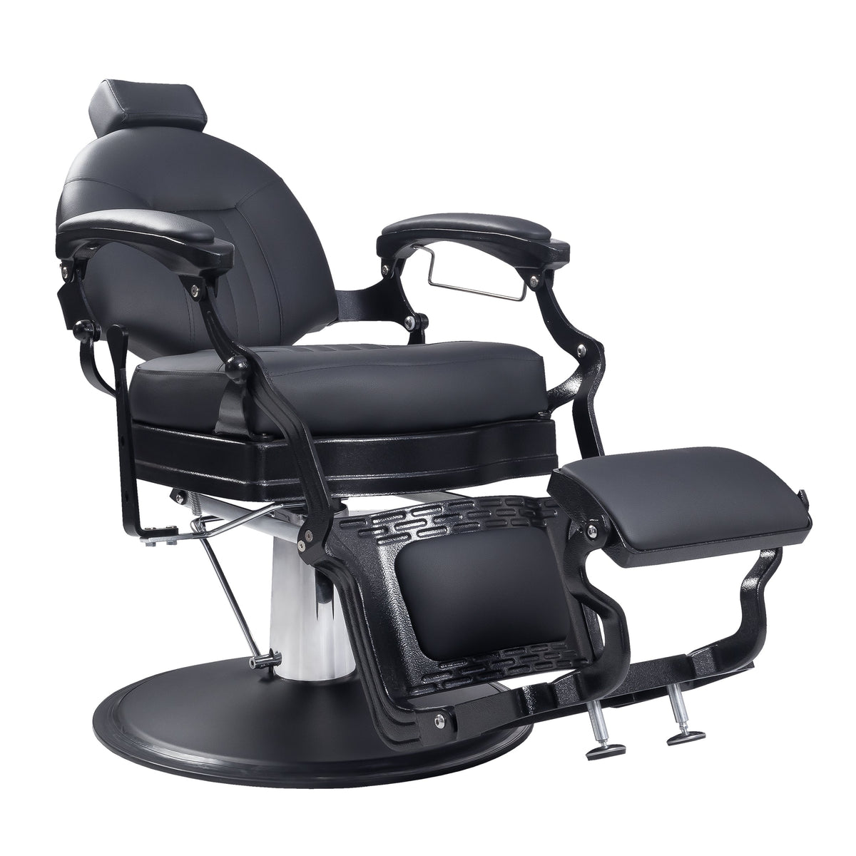 Modern Barber Chair, Stainless Steel, The Visionary 8829 MYS