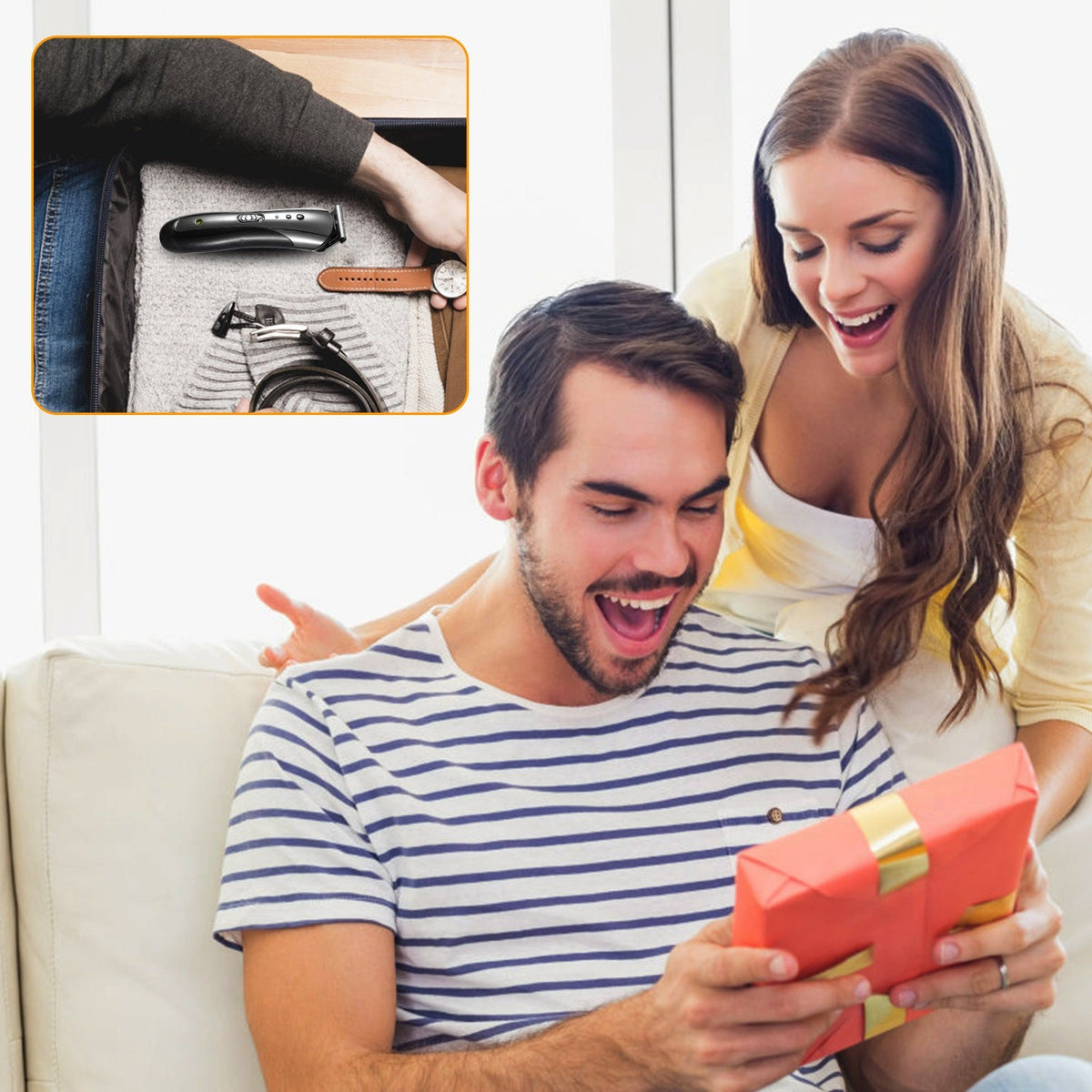 Rechargeable Beard Shaver Gamba Beauty