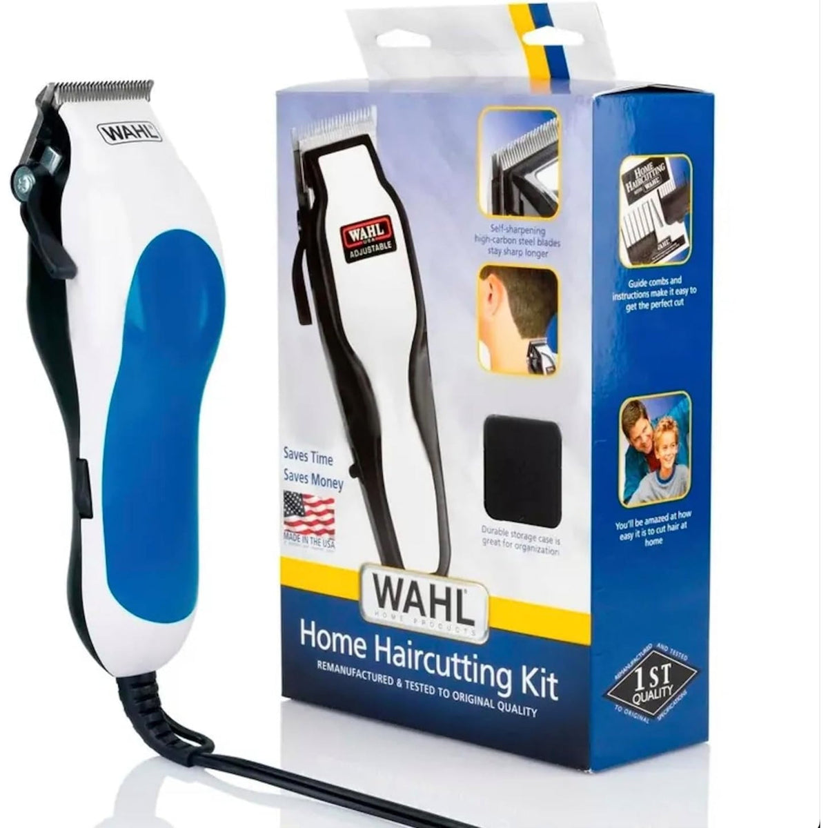 Wahl Multi Cut Clipper Refurbished Kit - 8 Piece Haircutting Set - 9298-500-MI Balec Group