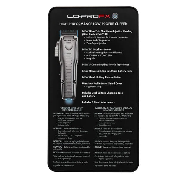 BaByliss FXONE Lo-ProFX Clipper FX829 The Barber Plug
