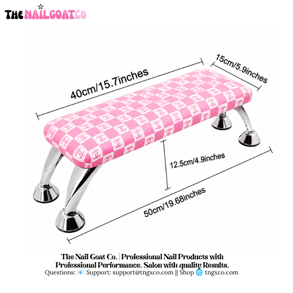 TheNailGoatCo Luxury Nail Armrests | Pink CC TheNailGoat.Co