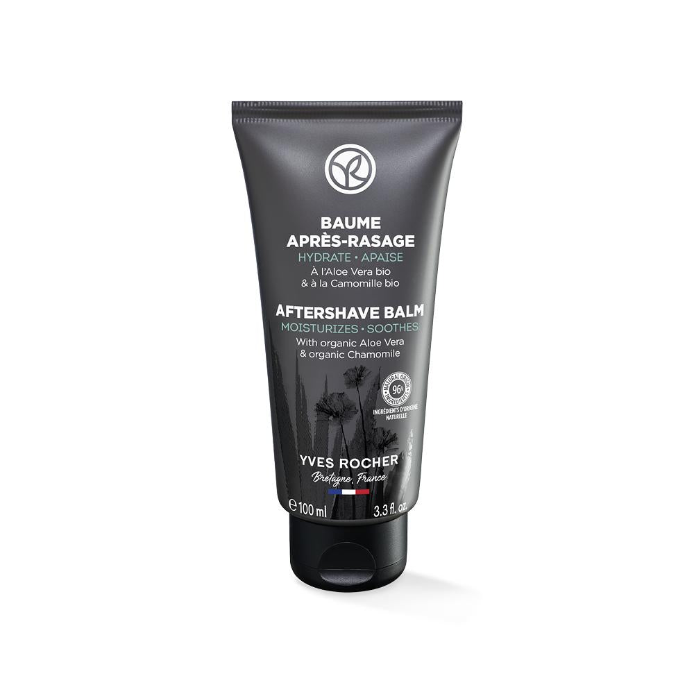 Yves Rocher After-Shave Balm - Soothing, Moisturizing Skincare for Men & Sensitive Skin - Natural, Organic Ingredients Beauty Care Bag