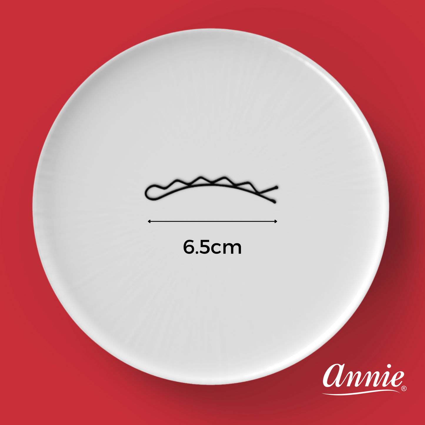 Annie Big Curve Bobby Pins 6.5cm, 6 Count, Black Annie International, Inc.