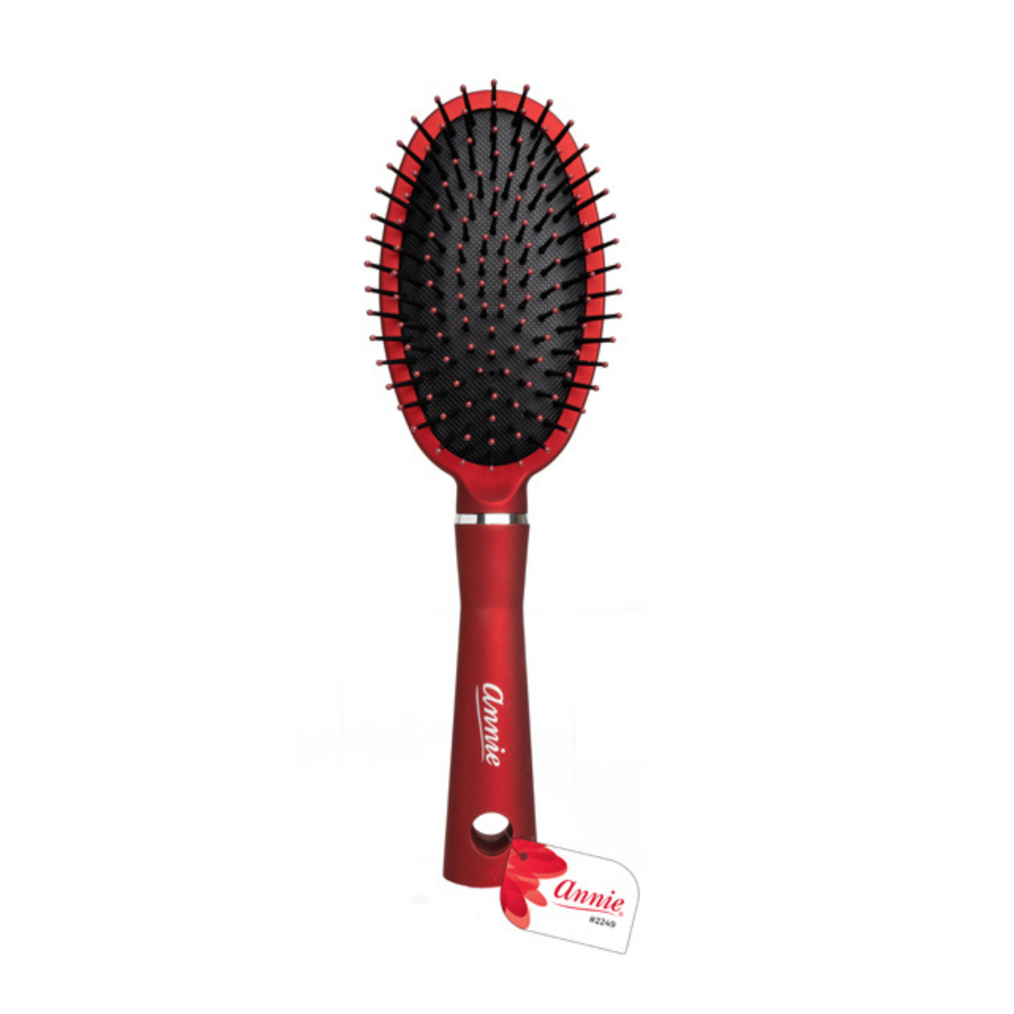 Annie Salon Round Paddle Brush, 1 Count, Red Annie International, Inc.