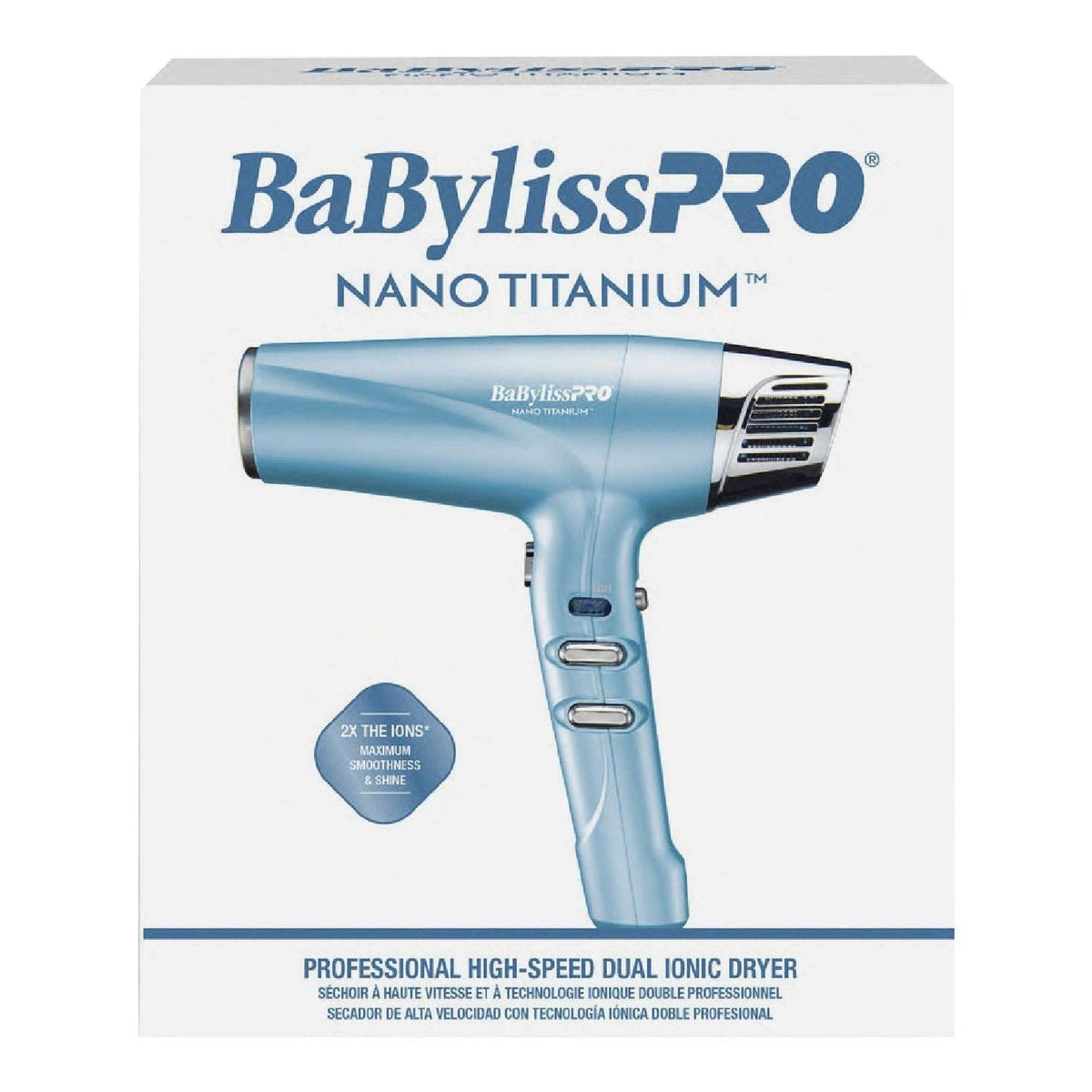 Babyliss Nano Titanium High Speed Custom Ionic Dryer 1875W My Beauty Site Pro