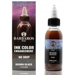BARBAROS ENHANCEMENT INK 2OZ - BROWN N.O.S. Barber Supply