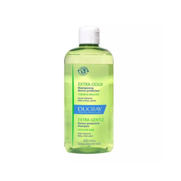 Ducray Extra Doux Gentle Shampoo for Sensitive Scalp, pH Balanced, 13.53 fl oz Beauty Care Bag