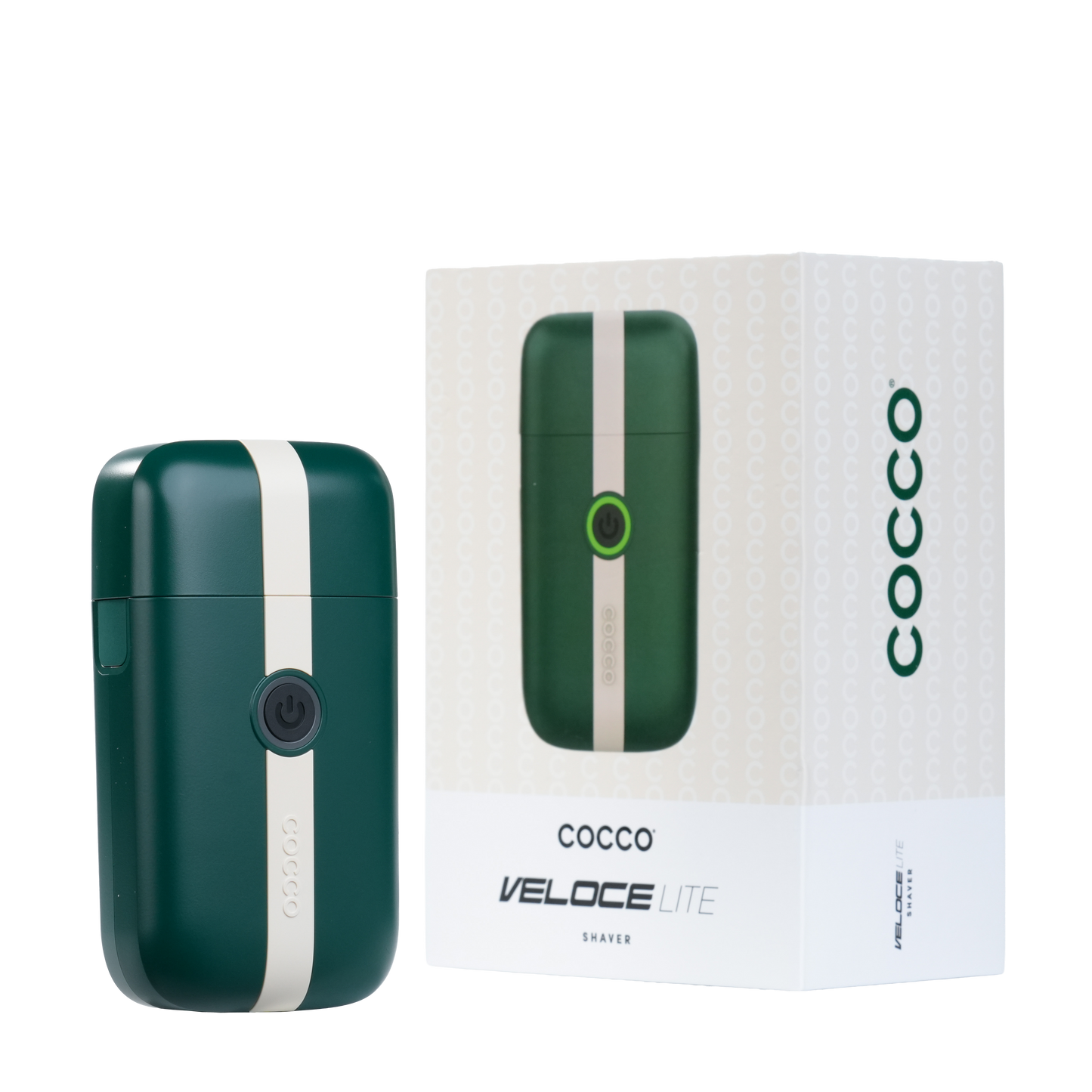COCCO® Veloce Lite Shaver (Green/White Stripe) Cocco Hair Professional