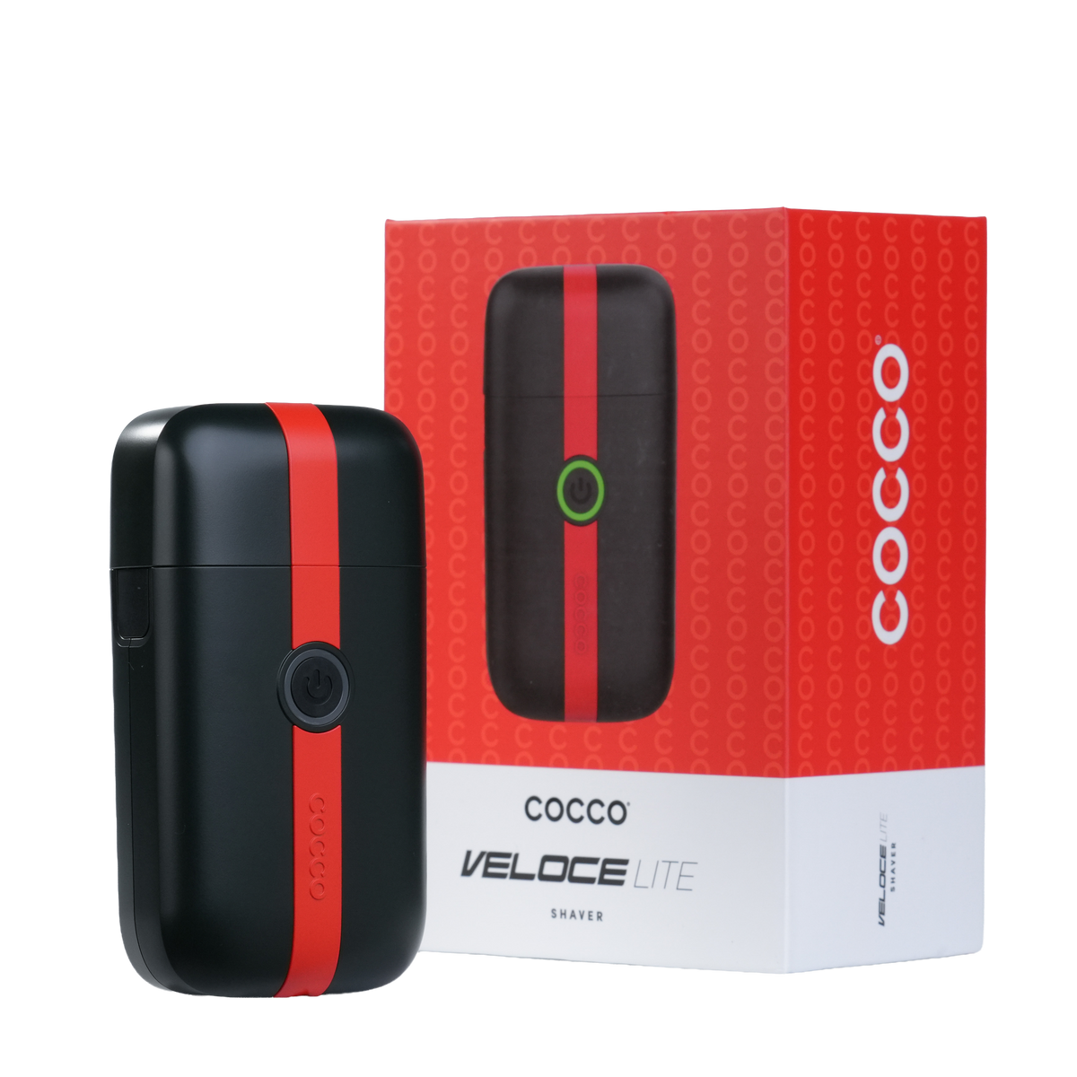 COCCO® Veloce Lite Shaver (Black/Red Stripe) Cocco Hair Professional